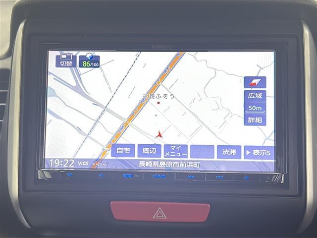 N-BOX G・Lパッケージ 社外メモリナビ(フルセグ/CD/DVD/BTA)バックカメラ 片側パワースライドドア ETC 純正フロアマット チップアップシート ベンチシート 純正ハロゲンヘッドライト スマートキー スペアキー(3枚目)