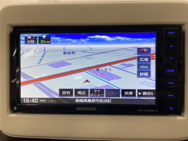 アルトラパン モード 社外メモリナビ 地デジ DVD CD 全方位カメラ装着車両(ナビ連動無し) 衝突軽減ブレーキ レーンキープアシスト 横滑り防止装置 社外13インチアルミホイール 純正LEDヘッドライト(3枚目)