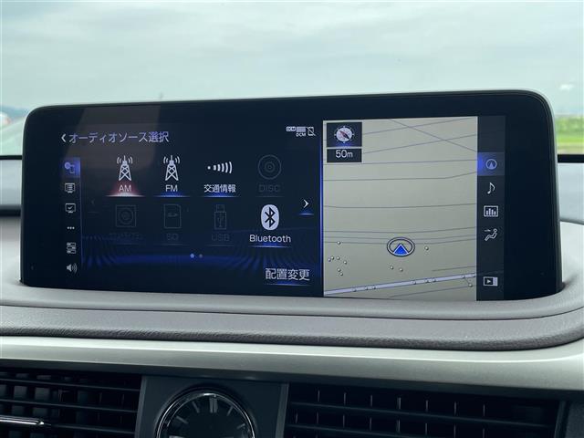 ＲＸ ＲＸ４５０ｈ　エレガントツアラー　純正１０型ナビ／プレミアムサウンドシステム／パノラマミックビューモニター／ドライブレコーダー／２０インチＡＷツインスポークスパッタリング塗装／３眼ＬＥＤヘッドライト／セミアニリンノーブルブラウ革シート（7枚目）