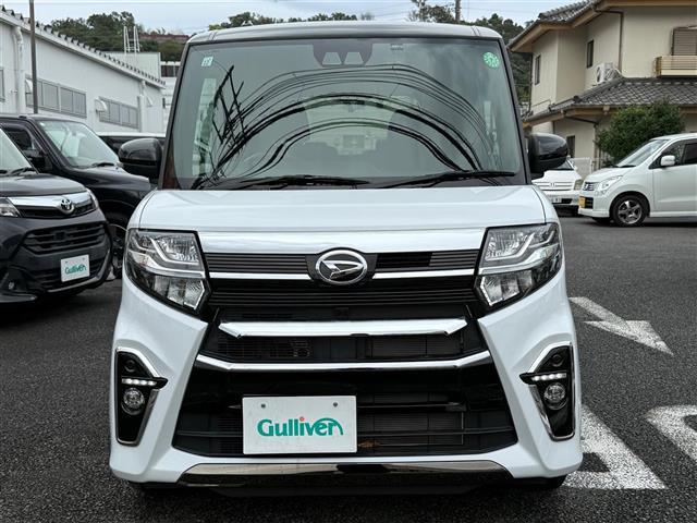 タント カスタムRSスタイルセレクション ターボ/衝突軽減ブレーキ/両側電動ドア/ハーフレザーシート/前席シートヒーター/SDナビ/フルセグTV/DVD再生可能/SD/Bluetooth/バックカメラ/ビルトインETC/前後ドライブレコーダー(2枚目)