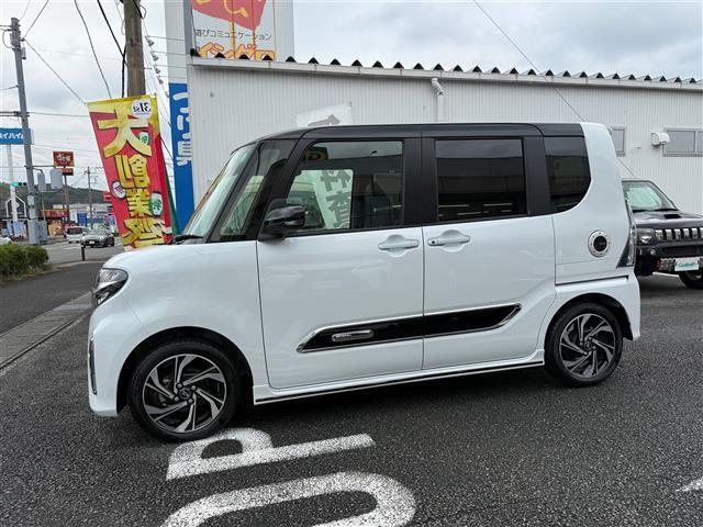 タント カスタムRSスタイルセレクション ターボ/衝突軽減ブレーキ/両側電動ドア/ハーフレザーシート/前席シートヒーター/SDナビ/フルセグTV/DVD再生可能/SD/Bluetooth/バックカメラ/ビルトインETC/前後ドライブレコーダー(6枚目)