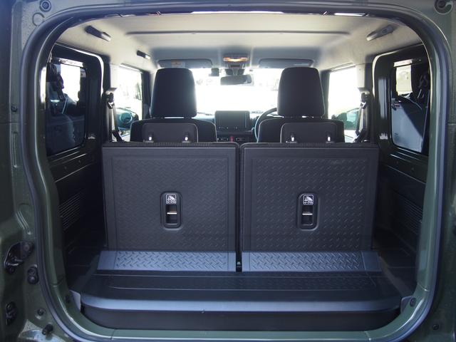 ジムニー XC 4AT リフトアップ DAMDグリル 前後ハイブリバンパー サイド出しマフラー WORKアルミ ジオランダーAT4タイヤ(12枚目)