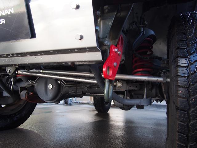 ジムニー XC 4AT リフトアップ DAMDグリル 前後ハイブリバンパー サイド出しマフラー WORKアルミ ジオランダーAT4タイヤ(14枚目)