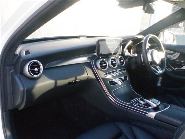 Cクラス C200 4マチックアバンギャルド AMGライン アクティブブレーキアシストレーンチェンジアシストブラインドスポットアテンションアシスト純正HDDナビフルセグTVバックカメラDSRC黒革シートパワーシートシートヒーターエアサスマルチビームLED(18枚目)