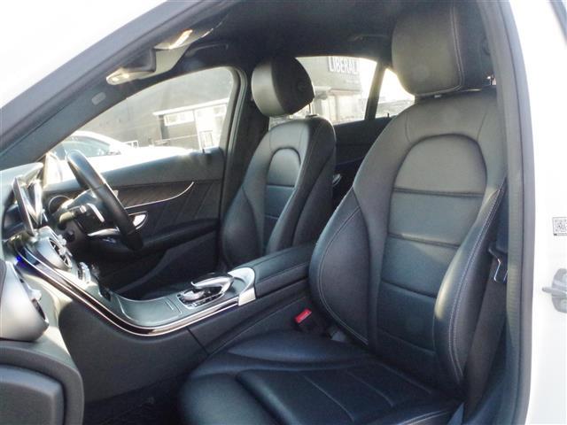 Cクラス C200 4マチックアバンギャルド AMGライン アクティブブレーキアシストレーンチェンジアシストブラインドスポットアテンションアシスト純正HDDナビフルセグTVバックカメラDSRC黒革シートパワーシートシートヒーターエアサスマルチビームLED(19枚目)