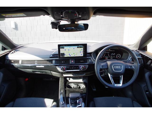 Ａ５スポーツバック ４０ＴＤＩクワトロ　Ｓライン　ブラックハーフレザ－　アダプティブクルーズＣ　全周囲Ｃ　パークセンサー　ブラインドスポットモニター　バーチャルコックピット　全席シートＨＩ　Ｂｌｕｅｔｏｏｔｈ　フルセグ　電動リア　ＥＴＣ　ドラレコ（4枚目）