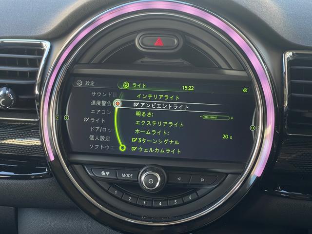 ＭＩＮＩ クーパー　クラブマン　ペッパーパッケージ　純正ＨＤＤナビ　Ｂｌｕｅｔｏｏｔｈ　バックカメラ　電動パーキングブレーキ　ミラー一体型ＥＴＣ　クルーズコントロール　ドライブレコーダー　ＬＥＤヘッドライト　フォグライト　保証書（14枚目）