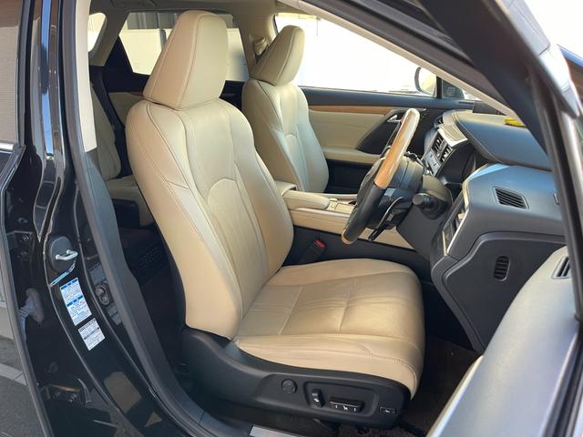 RX RX450hL 法人ワンオーナー  6人乗り  サンルーフ 全席シートH 前席ベンチレーション ステアリングH 純正メモリナビ フルセグTV BT USB ACC LKA BSM HUD ETC2.0  スペアキー(39枚目)