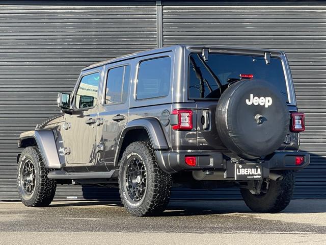 ジープ・ラングラーアンリミテッド サハラ ユーザー買取 BRUT 2SET ブロックタイヤ 純正AWあり 純正メモリナビ Bカメラ カープレイ ACC BSA BT LEDヘッドライト 黒革 シートヒーター スペアk 保証書(46枚目)