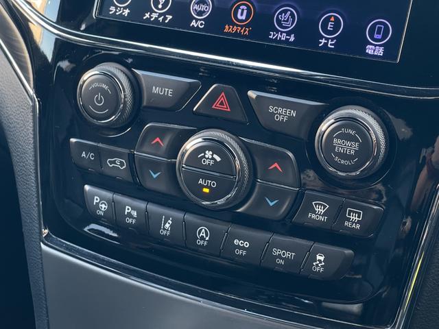 ジープ・グランドチェロキー リミテッド 後期 黒革 ACC 8.4UCナビ Bカメラ フルセグTV BT USB ステアリングH LKA BSA カープレイ HID Aライト シートH ベンチL エアサス Aブレーキアシスト 保証書(17枚目)