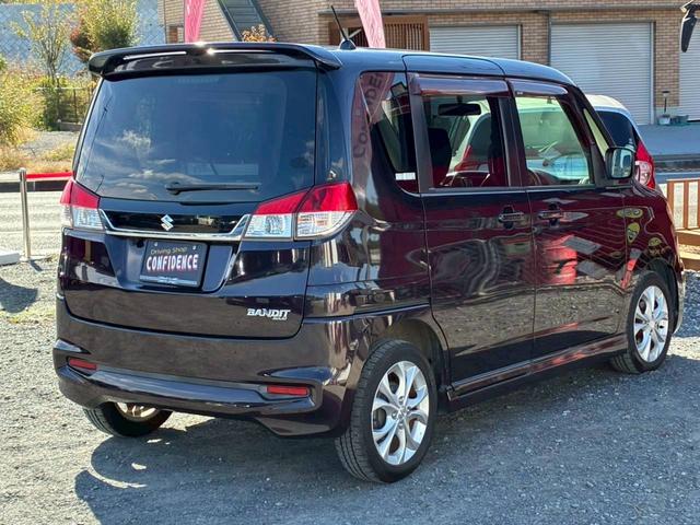 ソリオバンディット ベースグレード 検2年付 1年保証付 ナビ TV ETC 両側パワースライド プッシュスタート 革巻きステア オートエアコン ステアリングスイッチ フォグランプ アルミホイール(33枚目)