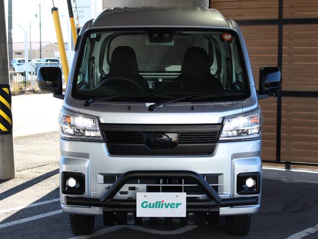 ハイゼットトラック ジャンボエクストラ 衝突軽減 リフトアップ 猪狩バンパーガード 荷台ロールバー MLJホイール ヨコハマジオランダーX-AT スマートキー アイドリングストップ 純正LEDヘッドライト LEDフォグランプ(10枚目)