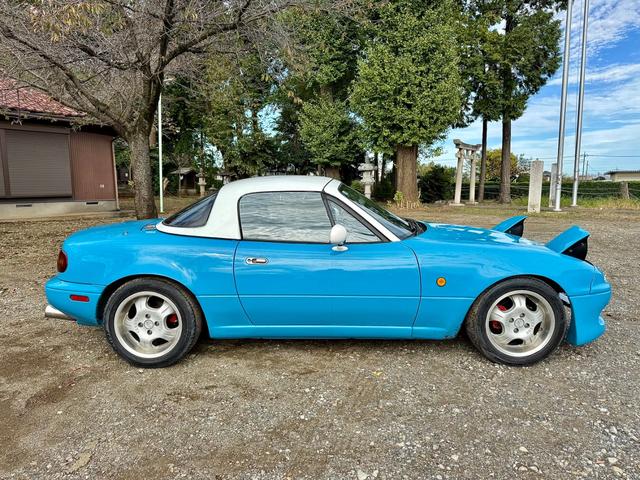 ユーノスロードスター ノーマルベース ノーマルベース(2名)TEIN車高調/軽量化フライホイール/KTSインテークパイプ/社外エキマニ/HKSマフラー/スタビリンク/タイミングベルト交換済み/15インチ社外ホイール(5枚目)