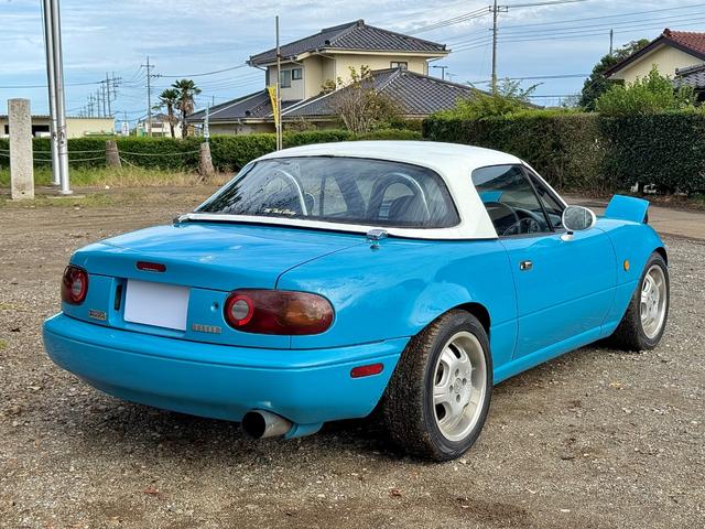 ユーノスロードスター ノーマルベース ノーマルベース(2名)TEIN車高調/軽量化フライホイール/KTSインテークパイプ/社外エキマニ/HKSマフラー/スタビリンク/タイミングベルト交換済み/15インチ社外ホイール(6枚目)