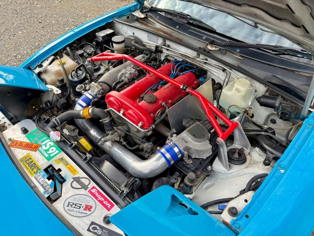 ユーノスロードスター ノーマルベース ノーマルベース(2名)TEIN車高調/軽量化フライホイール/KTSインテークパイプ/社外エキマニ/HKSマフラー/スタビリンク/タイミングベルト交換済み/15インチ社外ホイール(16枚目)