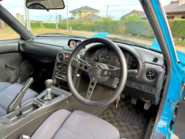 ユーノスロードスター ノーマルベース ノーマルベース(2名)TEIN車高調/軽量化フライホイール/KTSインテークパイプ/社外エキマニ/HKSマフラー/スタビリンク/タイミングベルト交換済み/15インチ社外ホイール(23枚目)