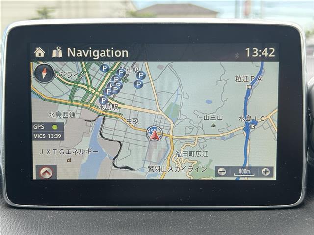 アクセラスポーツ ２０Ｓ　純正ナビ　バックカメラ　ＥＴＣ　クリアランスソナー　衝突軽減ブレーキ　クルーズコントロール　ダウンヒルアシストコントロール　ＡＦＳ　オートブレーキホールド　１８インチ純正ＡＷ　社外フロアマット（2枚目）
