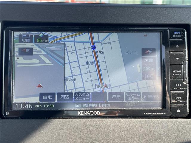 ルークス X 社外ナビ 全方位カメラ カメラ一体型ルームミラー パワースライドドア Clazzioレザー調シートカバー コーナーセンサー プッシュスタート スマートキー×2 Bluetooth 盗難防止装置(2枚目)