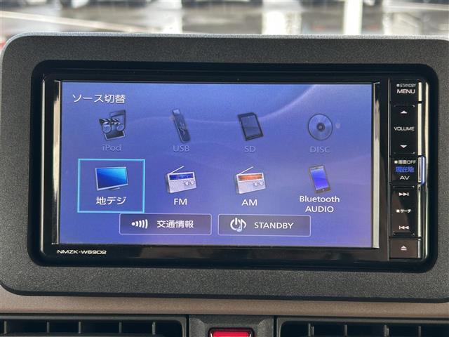 ムーヴキャンバス セオリーＧ　社外ナビ　全方位カメラ　両側パワスラ　衝突軽減ブレーキ　コーナーセンサー　アイドリングストップ　電子パーキング　オートライト　シートヒーター　プッシュスタート　スマートキー　純正フロアマット（3枚目）