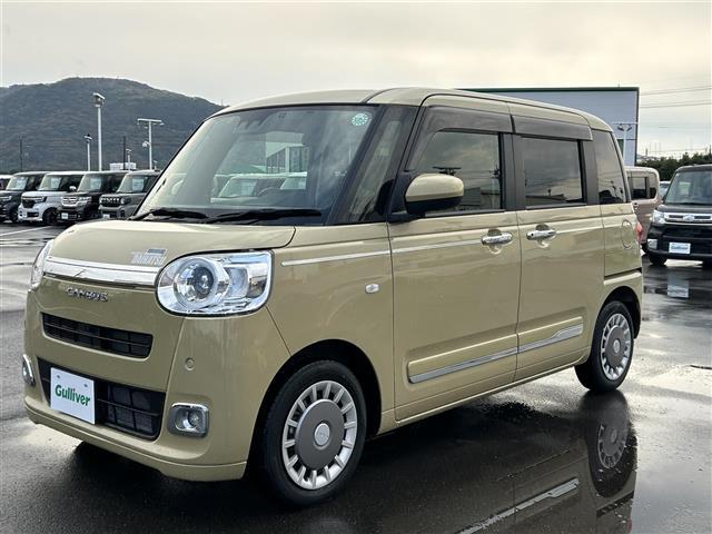 ムーヴキャンバス セオリーＧ　社外ナビ　全方位カメラ　両側パワスラ　衝突軽減ブレーキ　コーナーセンサー　アイドリングストップ　電子パーキング　オートライト　シートヒーター　プッシュスタート　スマートキー　純正フロアマット（35枚目）