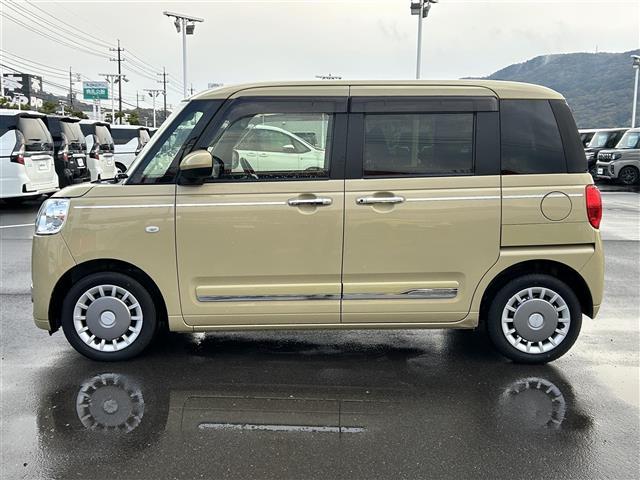 ムーヴキャンバス セオリーＧ　社外ナビ　全方位カメラ　両側パワスラ　衝突軽減ブレーキ　コーナーセンサー　アイドリングストップ　電子パーキング　オートライト　シートヒーター　プッシュスタート　スマートキー　純正フロアマット（36枚目）