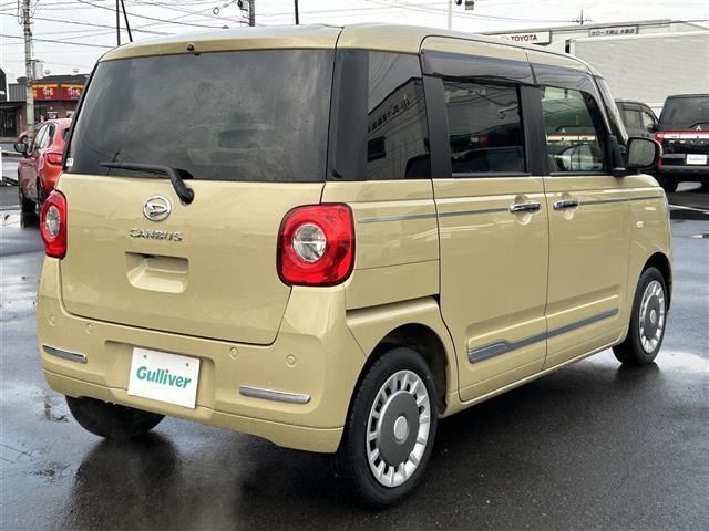 ムーヴキャンバス セオリーＧ　社外ナビ　全方位カメラ　両側パワスラ　衝突軽減ブレーキ　コーナーセンサー　アイドリングストップ　電子パーキング　オートライト　シートヒーター　プッシュスタート　スマートキー　純正フロアマット（39枚目）