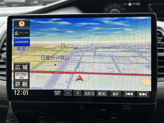 セレナ ハイウェイスターV 社外10インチナビ フリップダウンモニター 全方位カメラ 両側パワスラ ETC BSM コーナーセンサー 衝突軽減 クルーズコントロール アイドリングストップ 16インチ純正AW LEDヘッドライト(2枚目)