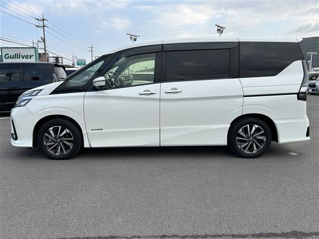 セレナ ハイウェイスターV 社外10インチナビ フリップダウンモニター 全方位カメラ 両側パワスラ ETC BSM コーナーセンサー 衝突軽減 クルーズコントロール アイドリングストップ 16インチ純正AW LEDヘッドライト(36枚目)