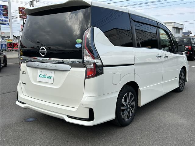 セレナ ハイウェイスターV 社外10インチナビ フリップダウンモニター 全方位カメラ 両側パワスラ ETC BSM コーナーセンサー 衝突軽減 クルーズコントロール アイドリングストップ 16インチ純正AW LEDヘッドライト(39枚目)