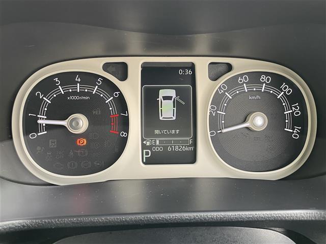 ムーヴキャンバス ストライプスＧ　両側パワスラ　レーダークルーズコントロール　衝突軽減　コーナーセンサー　アイドリングストップ　電子パーキング　オートマチックハイビーム　シートヒーター　プッシュスタート　純正フロアマット（18枚目）