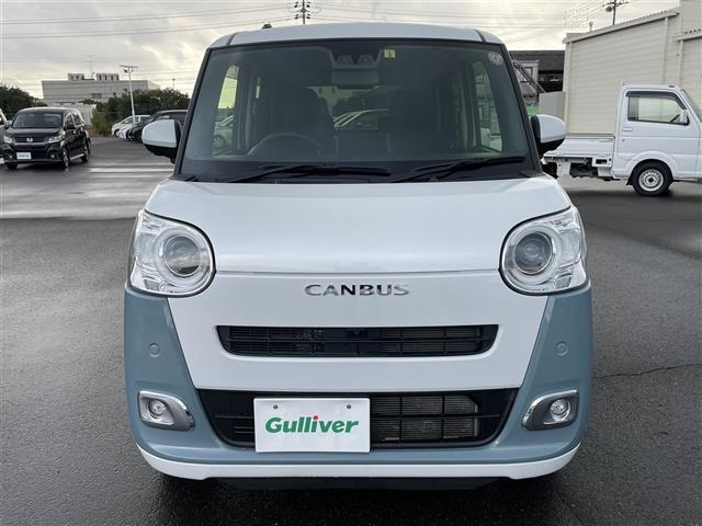 ムーヴキャンバス ストライプスＧ　両側パワスラ　レーダークルーズコントロール　衝突軽減　コーナーセンサー　アイドリングストップ　電子パーキング　オートマチックハイビーム　シートヒーター　プッシュスタート　純正フロアマット（34枚目）