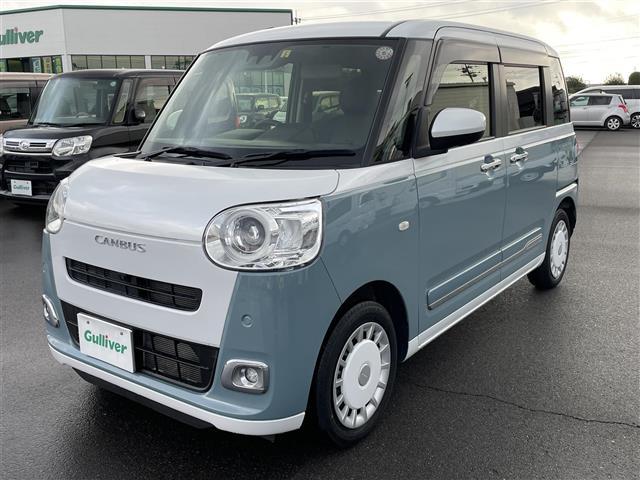 ムーヴキャンバス ストライプスＧ　両側パワスラ　レーダークルーズコントロール　衝突軽減　コーナーセンサー　アイドリングストップ　電子パーキング　オートマチックハイビーム　シートヒーター　プッシュスタート　純正フロアマット（35枚目）