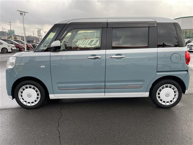 ムーヴキャンバス ストライプスＧ　両側パワスラ　レーダークルーズコントロール　衝突軽減　コーナーセンサー　アイドリングストップ　電子パーキング　オートマチックハイビーム　シートヒーター　プッシュスタート　純正フロアマット（36枚目）