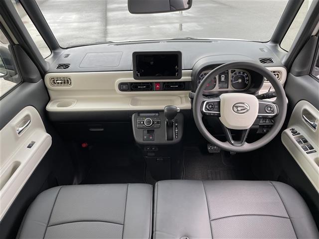 ムーヴキャンバス ストライプスＧ　両側パワスラ　レーダークルーズコントロール　衝突軽減　コーナーセンサー　アイドリングストップ　電子パーキング　オートマチックハイビーム　シートヒーター　プッシュスタート　純正フロアマット（42枚目）