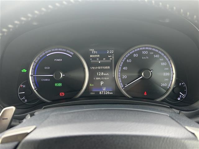 ＮＸ ＮＸ３００ｈ　Ｆスポーツ　登録時走行距離８７３２６ｋｍ　純正１０．３インチナビ（ＡＭ／ＦＭ／ＣＤ／ＤＶＤ／ＢＴ／ＴＶ）　バックカメラ　黒革シート　Ｄ／Ｎ席シートヒーター　Ｄ／Ｎ席ベンチレーション　Ｄ／Ｎ席パワーシート　ＢＳＭ（20枚目）