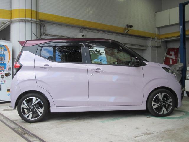 デイズ ハイウェイスター Gターボプロパイロットエディション 後期モデル カラーV12P67(カンジュクカシス/シルキーライラック) プロパイロット 純正ナビ(MM223D-L) 地デジ アラウンドビュー 純正ドラレコ インテリキー レザーシート LEDライト(4枚目)