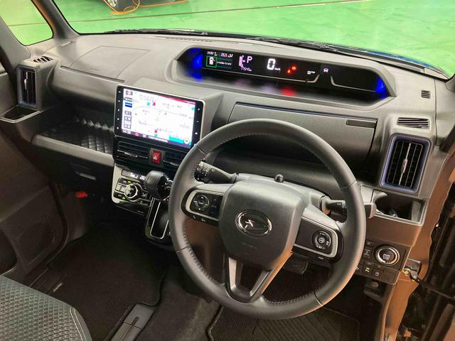 タント カスタムRSスタイルセレクション ターボ 9型ナビ/TV/DVD/BT/USB Bカメラ 前後ドラレコ ETC 全車速追従クルコン ADB LEDヘッドライト オートライト 前後コーナーセンサー シートヒーター 運転席ロングスライド(7枚目)