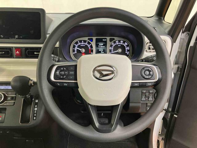 ムーヴキャンバス ストライプスＧターボ　衝突回避支援システム　横滑り防止装置　アダプティブクルーズコントロール　ホールド機能付き電動パーキングブレーキ　置きラクボックス　ホットカップホルダー　前席シートヒーター　前後コーナーセンサー（35枚目）