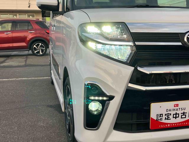 タント カスタムRSスタイルセレクション ターボ 9型ナビ/BT/TV/DISC/全周囲M/ステアスイッチ 前後ドラレコ ETC サイドガーニッシュ 両側パワスラ 15インチアルミ LEDヘッド&フォグ シートヒーター クルコン 衝突被害軽減(14枚目)