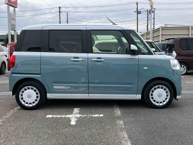 ムーヴキャンバス ストライプスＧターボ　ターボ　Ｂカメラ　全車速追従クルコン　ＬＥＤヘッドライト　オートライト　ＡＤＢ　ホッとカップホルダー　スマアシ　コーナーセンサー　シートヒーター　電動駐車ブレーキ　両側Ｐスラ　キーフリー　盗難防止警報（23枚目）