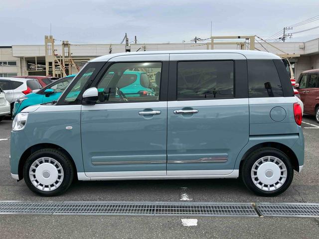 ムーヴキャンバス ストライプスＧターボ　ターボ　Ｂカメラ　全車速追従クルコン　ＬＥＤヘッドライト　オートライト　ＡＤＢ　ホッとカップホルダー　スマアシ　コーナーセンサー　シートヒーター　電動駐車ブレーキ　両側Ｐスラ　キーフリー　盗難防止警報（35枚目）