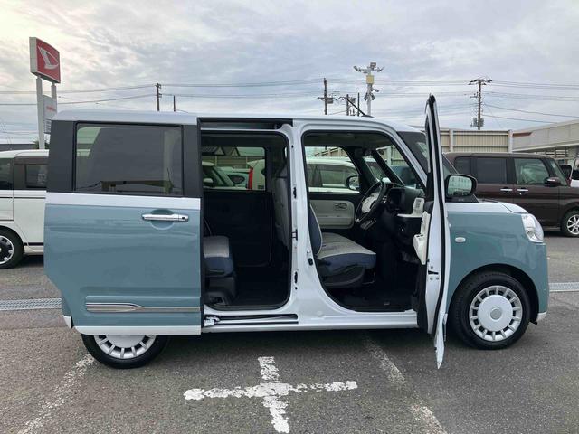 ムーヴキャンバス ストライプスＧターボ　ターボ　Ｂカメラ　全車速追従クルコン　ＬＥＤヘッドライト　オートライト　ＡＤＢ　ホッとカップホルダー　スマアシ　コーナーセンサー　シートヒーター　電動駐車ブレーキ　両側Ｐスラ　キーフリー　盗難防止警報（57枚目）