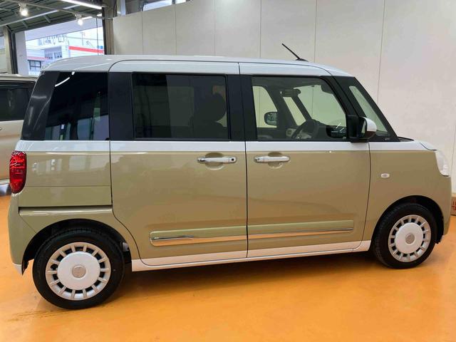 ムーヴキャンバス ストライプスGターボ 衝突回避支援システム 横滑り防止装置 アイドリングストップ アダプティブクルーズコントロール ホットカップホルダー 置きラクボックス 前席シートヒーター 助手席シートバックポケット+ショッピングフック(6枚目)