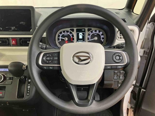 ムーヴキャンバス ストライプスGターボ 衝突回避支援システム 横滑り防止装置 アイドリングストップ アダプティブクルーズコントロール ホットカップホルダー 置きラクボックス 前席シートヒーター 助手席シートバックポケット+ショッピングフック(37枚目)