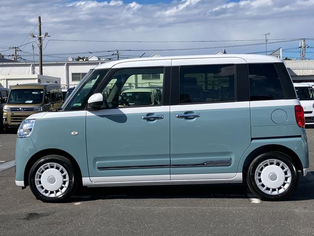 ムーヴキャンバス ストライプスGターボ アダプティブドライビングビーム LEDヘッドライト オートライト 全車速追従クルコン バックカメラ スマアシ コーナーセンサー シートヒーター 両側電動スライドドア ホッとカップホルダー キーフリー(35枚目)