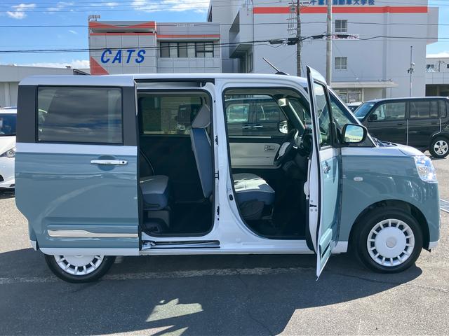 ムーヴキャンバス ストライプスGターボ アダプティブドライビングビーム LEDヘッドライト オートライト 全車速追従クルコン バックカメラ スマアシ コーナーセンサー シートヒーター 両側電動スライドドア ホッとカップホルダー キーフリー(56枚目)