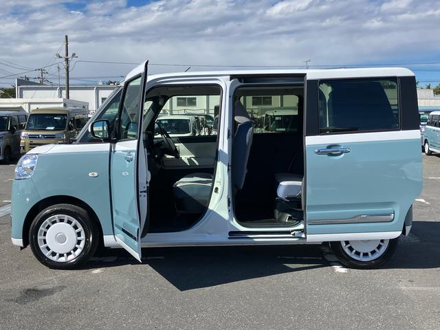 ムーヴキャンバス ストライプスGターボ アダプティブドライビングビーム LEDヘッドライト オートライト 全車速追従クルコン バックカメラ スマアシ コーナーセンサー シートヒーター 両側電動スライドドア ホッとカップホルダー キーフリー(63枚目)