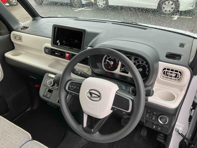 ムーヴキャンバス ストライプスG Bカメラ LEDヘッドライト オートライト オートハイビーム ホッとカップホルダー スマアシ コーナーセンサー シートヒーター 両側Pスラ オートA/C 電動駐車ブレーキ プッシュスタート キーフリー(8枚目)