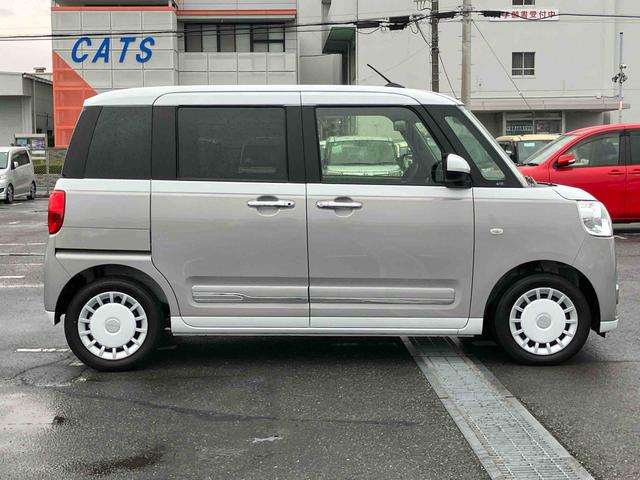 ムーヴキャンバス ストライプスG Bカメラ LEDヘッドライト オートライト オートハイビーム ホッとカップホルダー スマアシ コーナーセンサー シートヒーター 両側Pスラ オートA/C 電動駐車ブレーキ プッシュスタート キーフリー(23枚目)