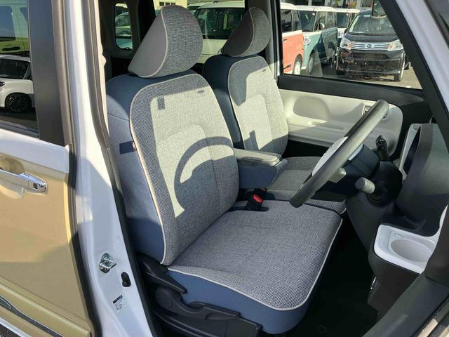 ムーヴキャンバス ストライプスGターボ ターボ LEDヘッドライト オートライト オートハイビーム ADB スマアシ コーナーセンサー シートヒーター ホッとカップホルダー 置き楽くBOX 電動駐車ブレーキ 両側Pスラ キーフリー ステリモ(10枚目)